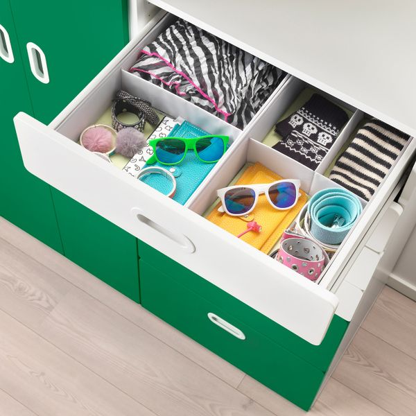 Шкаф платяной, белый/зеленый 120x50x192 см IKEA STUVA СТУВА / FRITIDS ФРИТИДС 892.765.28 - схема-чертеж с размерами