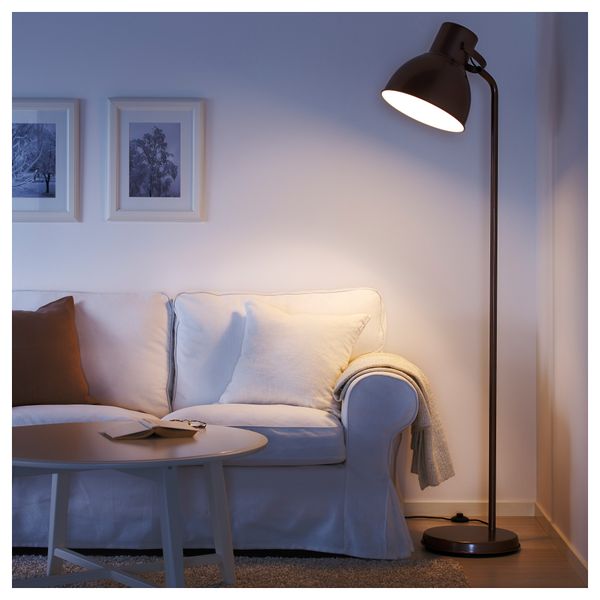 Светильник напольный ХЕКТАР, бронзовый цвет - схема-чертеж с размерами