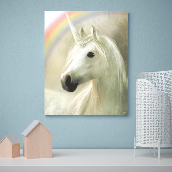 Картина, Радужный единорог 40x50 см IKEA PJÄTTERYD ПЬЕТТЕРИД 705.127.66 - схема-чертеж с размерами