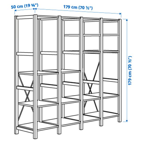IKEA, дополнительный ракурс - схема-чертеж с размерами