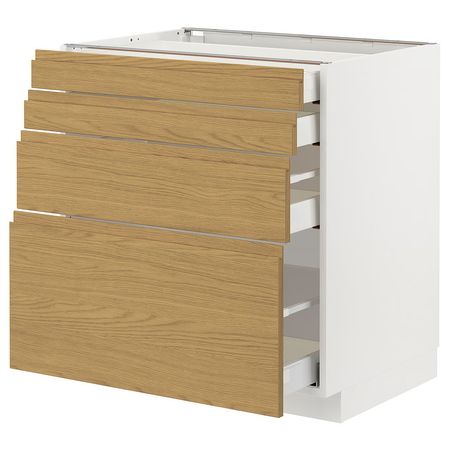 METOD / MAXIMERA Напольный шкаф 4 фасада/4 ящика