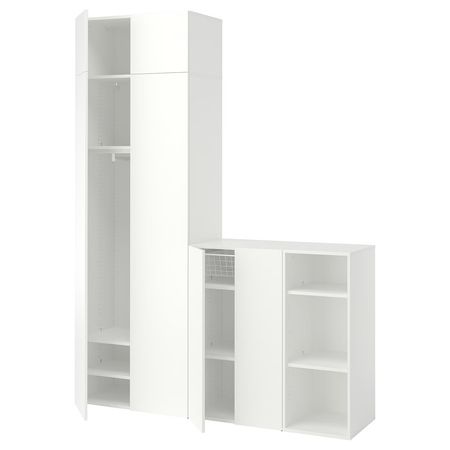 LASTARE Гардероб, комбинация - белый 180x42x237 см