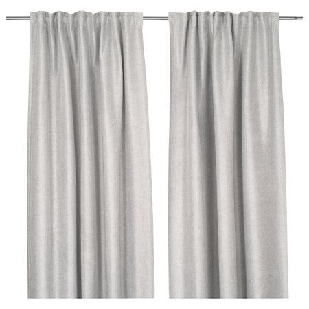Затемняющие гардины, 2 шт., серый 145x300 см IKEA INGIMUNDA ИНГИМУНДА 904.803.97