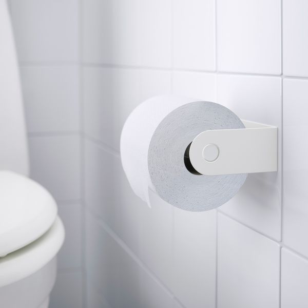 Держатель туалетной бумаги, белый IKEA ENUDDEN ЭНУДДЭН 603.689.91 - схема-чертеж с размерами