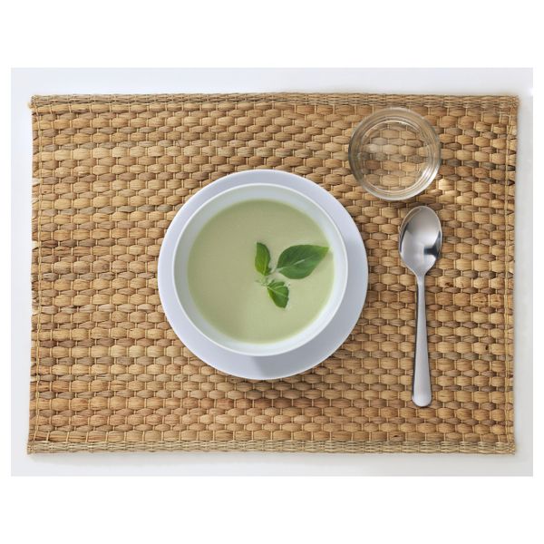 Салфетка под прибор, водный гиацинт/естественный 35x45 см IKEA UNDERLAG УНДЕРЛАГ 003.796.57 - фото 2