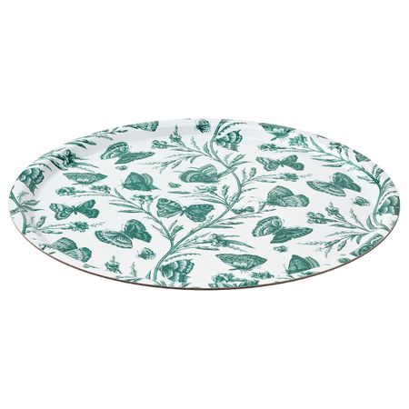 Поднос, орнамент «бабочка» 43 см IKEA МУСТИГХЕТ 804.513.19