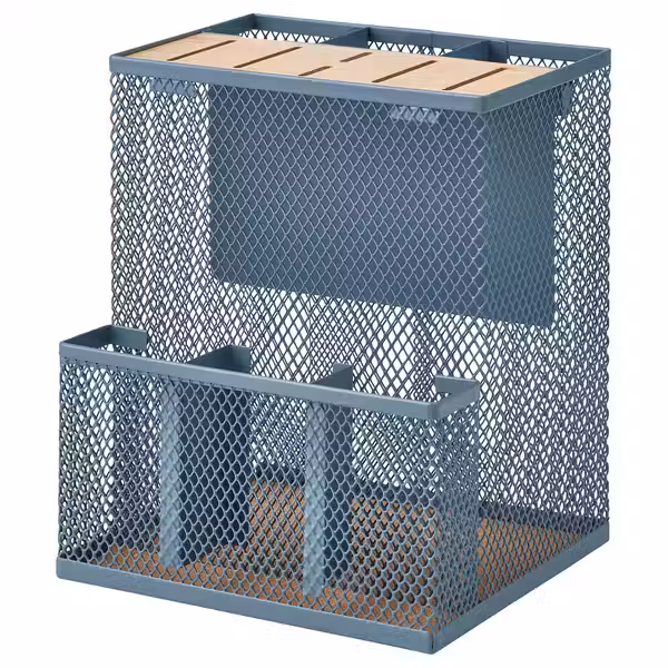 VIMPELFISK ВИМПЕЛФИСК Подставка для ножей - бамбук/серо-бирюзовый - фото 1