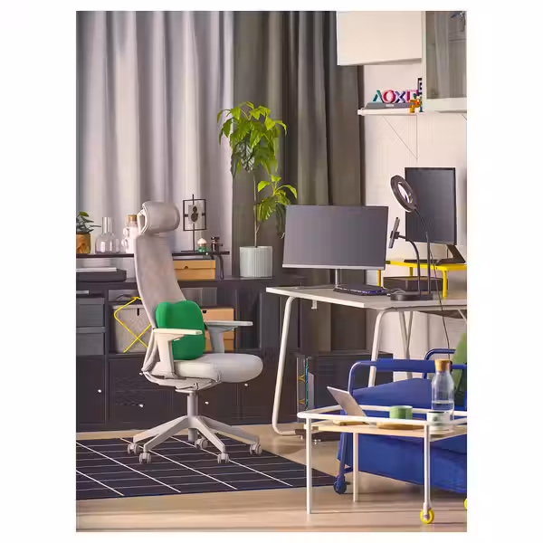 LÅNESPELARE ЛОНЕСПЕЛАРЕ Подставка для монитора - чёрный 97x19 см - фото 7