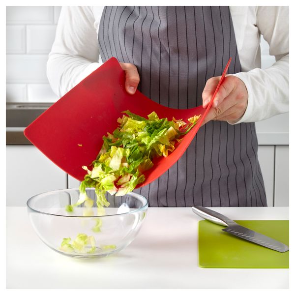 Гибкая разделочная доска ДРЭЛЛА, зеленый, красный (37x29 см) - фото 3