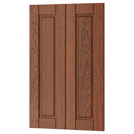 Дверца для напольного углового шкафа, 2 штуки ФИЛИПСТАД, коричневый (25x80 см)