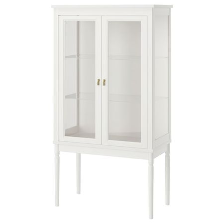 FÄRJKARL Шкаф-витрина - белый с оттенком 87x45x161 см