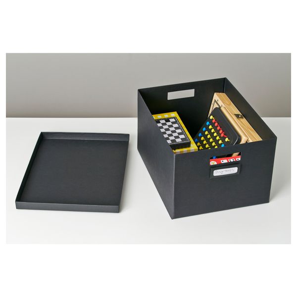 Коробка с крышкой ТЬЕНА, черный (27x35x20 см) - фото 4