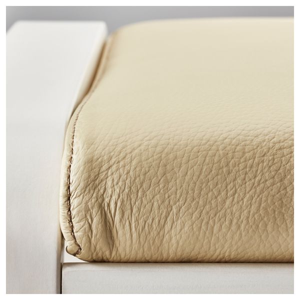 Табурет для ног ПОЭНГ, белый, Глосе белый с оттенком - фото 3