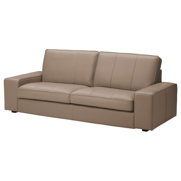 Диван 3-местный КИВИК, Гранн, Бумстад бежевый - схема-чертеж с размерами