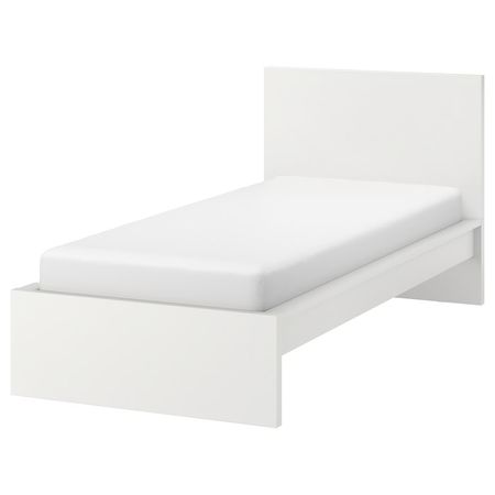 MALM Каркас кровати - белый/Leirsund 90x200 см