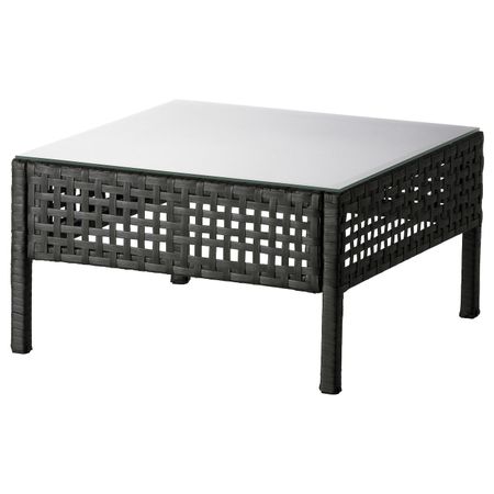 Садовый столик, черно-коричневый 62x62 см IKEA KUNGSHOLMEN КУНГСХОЛЬМЕН 003.761.21