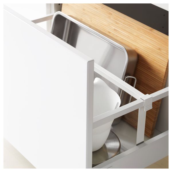 Ящик, высокий МАКСИМЕРА, белый - схема-чертеж с размерами