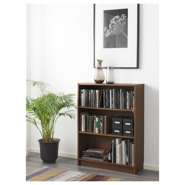 Стеллаж, 80x28x106 см, коричневый ясеневый шпон IKEA BILLY БИЛЛИ 703.233.51 - фото 4