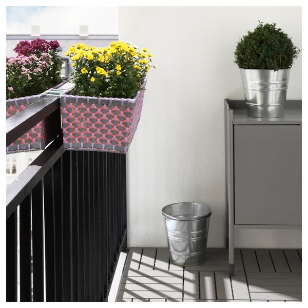 Ящик для цветов с держателем СОЛРОСФРО, д/дома/улицы разноцветный (52x20 см) - схема-чертеж с размерами