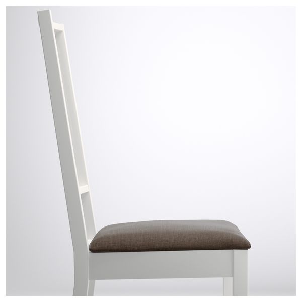 Стул БЁРЬЕ, белый, Шифтебу коричневый - фото 3