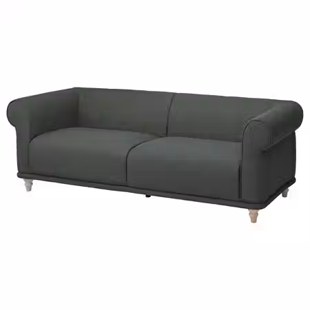 VISKAFORS 3-местный диван - Lejde/серый/зеленый береза