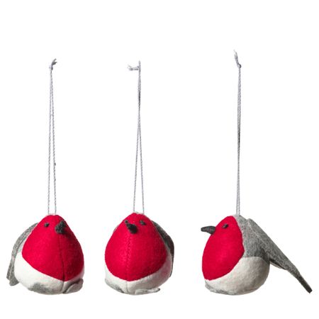 Украшение подвесное ВИНТЕР 2016, птица фетр