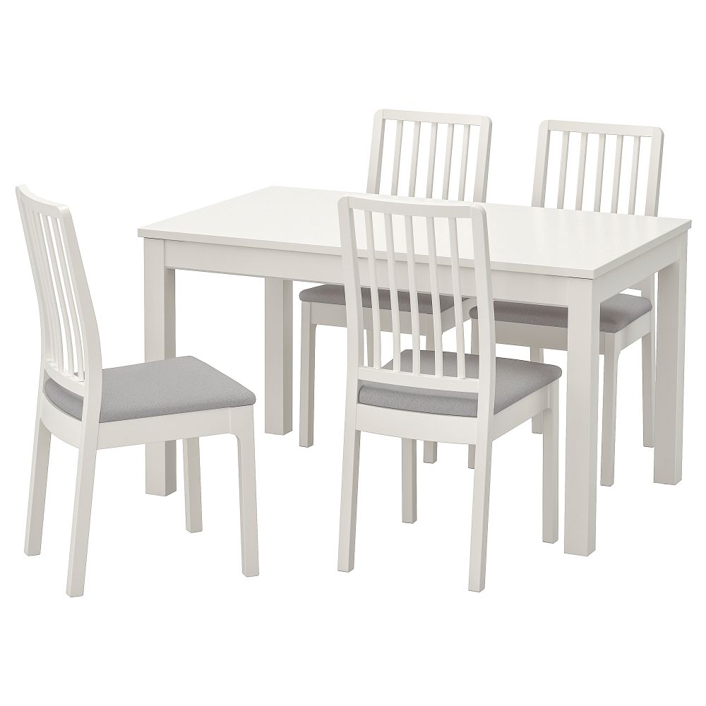Стол и 4 стула, 130, 190x80 cm IKEA EKEDALEN ЛЕН ЭКЕДАЛЕН, LANEBERG ЛАНЕБЕРГ 893.047.91 - фото 1