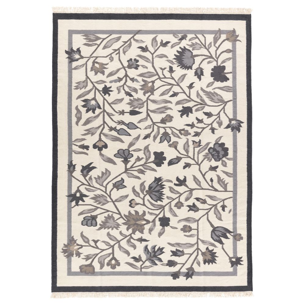 Ковер безворсовый, ручная работа серый 170x240 см IKEA ALVINE АЛЬВИНЕ 203.707.93 - фото 1