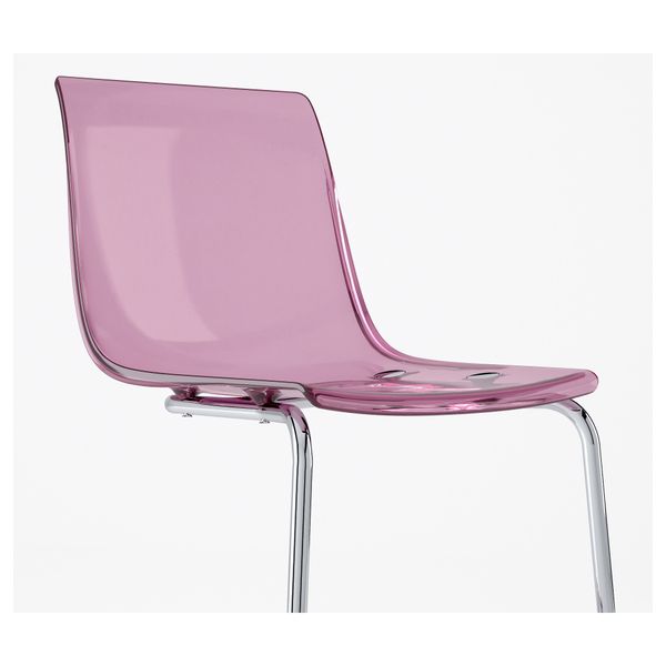 Стул ТОБИАС, сиреневый, хромированный - схема-чертеж с размерами