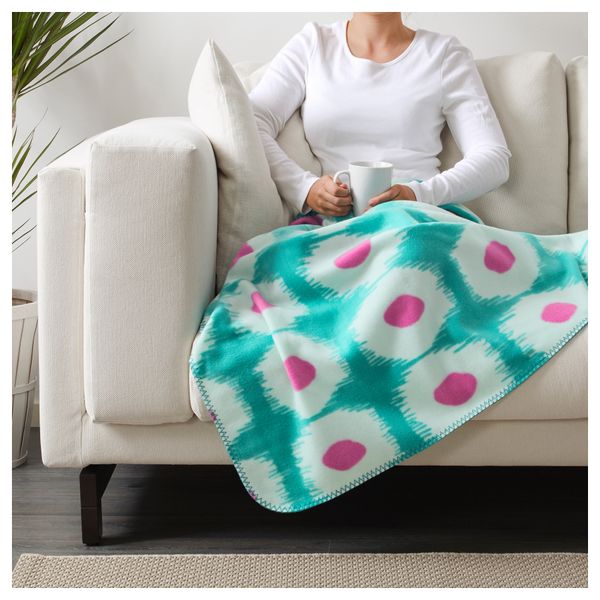 Плед СОММАР 2017, зеленый, розовый (130x180 см) - фото 3