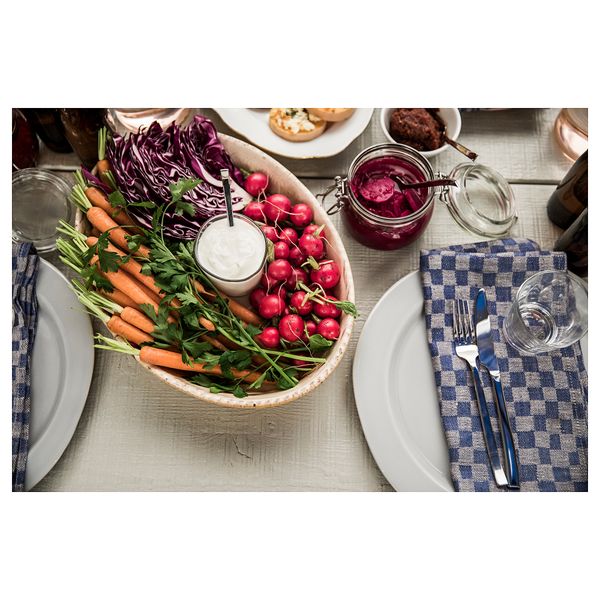 Полотенце кухонное ИНДУСТРИЕЛЛ, синий (60x60 см) - фото 6