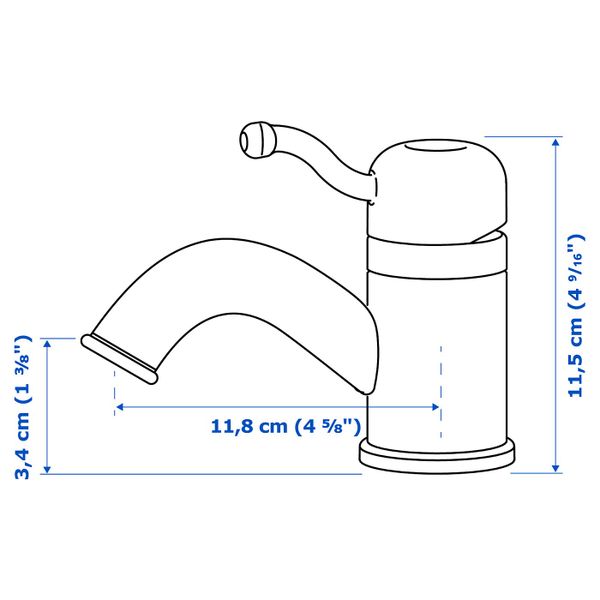 IKEA в интерьере - схема-чертеж с размерами