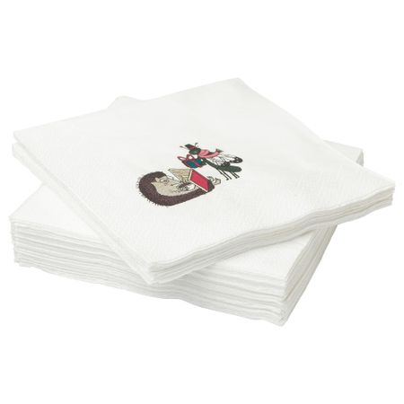 Салфетка бумажная ВИНТЕР 2018, с рисунком (24x24 см)