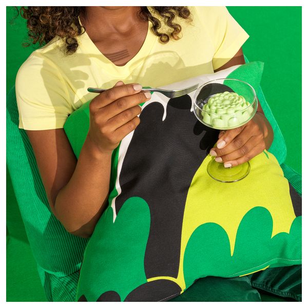 Чехол на подушку, 50x50 см, разноцветный, темный IKEA ÄNGSFIBBLA 905.564.72 - фото 3