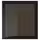 GLASSVIK Стеклянная дверь - чёрный/дымчатое стекло 60x64 см