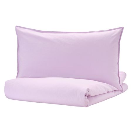 Пододеяльник и 1 наволочка, светло-сиреневый 150x200/50x70 см IKEA ЭНГСЛИЛЬЯ 204.595.11