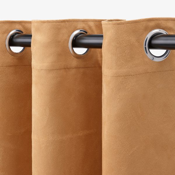 Гардины, блокирующие свет, 2 шт., желто-коричневый 145x300 см IKEA BIRTNA БИРТНА 305.179.02 - фото 4