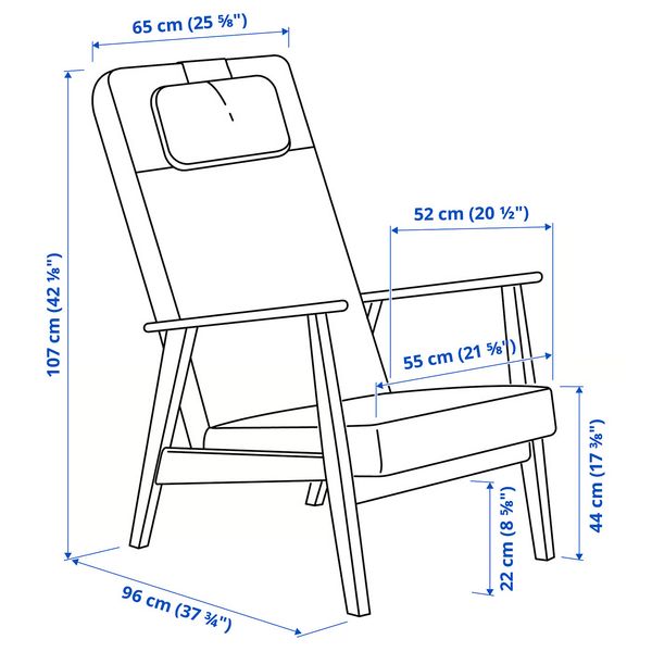 IKEA, дополнительный ракурс - схема-чертеж с размерами