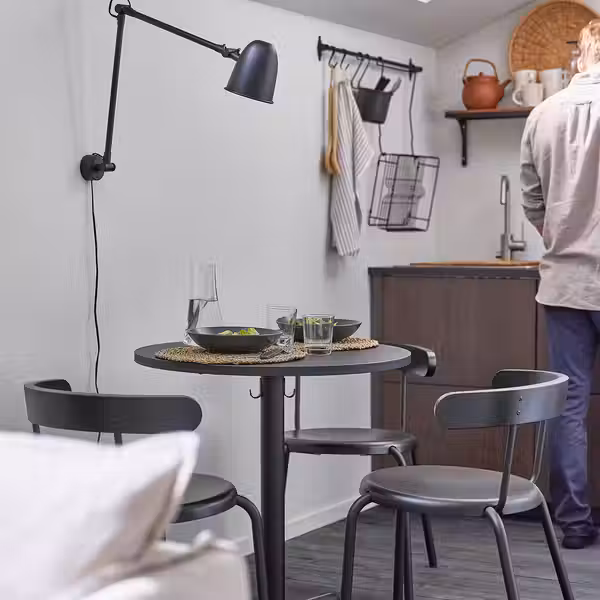 STENSELE Стол - антрацит/антрацит 70 см - фото 4