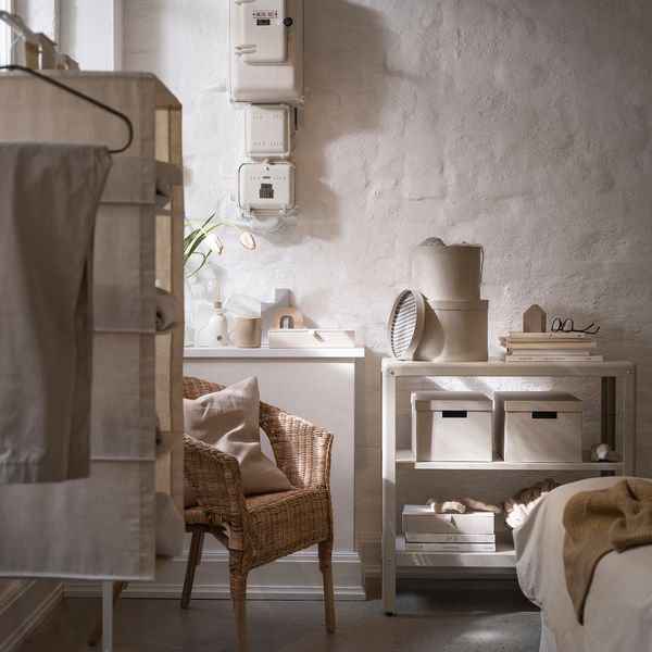 Коробка с крышкой, 25x35x20 см, естественный, бежевый IKEA RÅGODLING 405.658.03 - фото 8