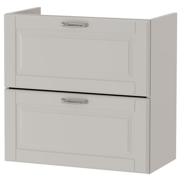 Шкаф для раковины с 2 ящ, Кашён светло-серый 60x32x58 см IKEA ГОДМОРГОН 303.876.27 - схема-чертеж с размерами