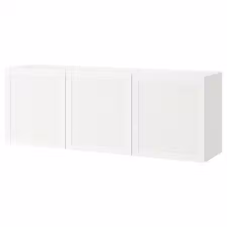 BESTÅ Комбинация настенных шкафов - белый/Hanviken белый 180x42x64 см