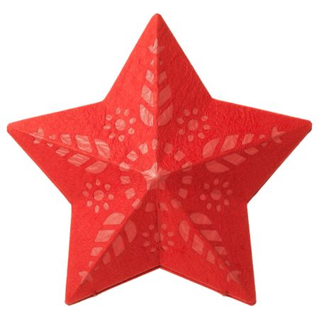 Абажур для подвесного светильника СТРОЛА, звезда красный (36 см)
