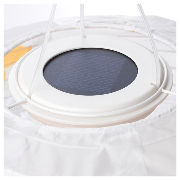 Подвесная светодиодная лампа СОЛВИДЕН, для сада шаровидный, цветочный орнамент желтый (45 см) - схема-чертеж с размерами