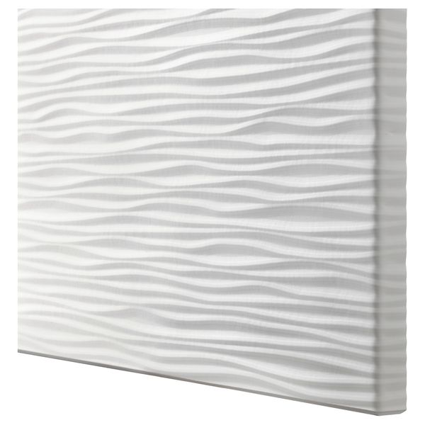 Комбинация для хранения с ящиками БЕСТО, Лаксвикен белый, Сельсвикен глянцевый/серый (180x40x74 см) - схема-чертеж с размерами