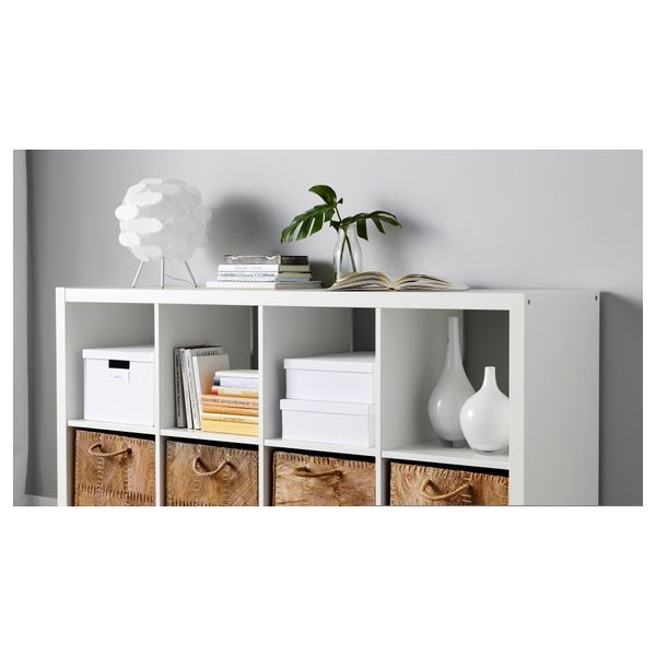 Корзина КОТТЕБУ, листья кокосовой пальмы (32x34x32 см) - схема-чертеж с размерами