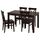 Стол и 4 стула, 130, 190x80 cm IKEA INGOLF ИНГОЛЬФLF ИНГОЛЬФ, LANEBERG ЛАНЕБЕРГ 594.829.59