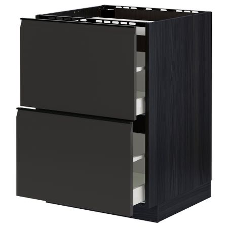 Шкаф для варочной панели, 2 фасада, 2 ящика IKEA METOD МЕТОД, MAXIMERA МАКСИМЕРА 394.953.64
