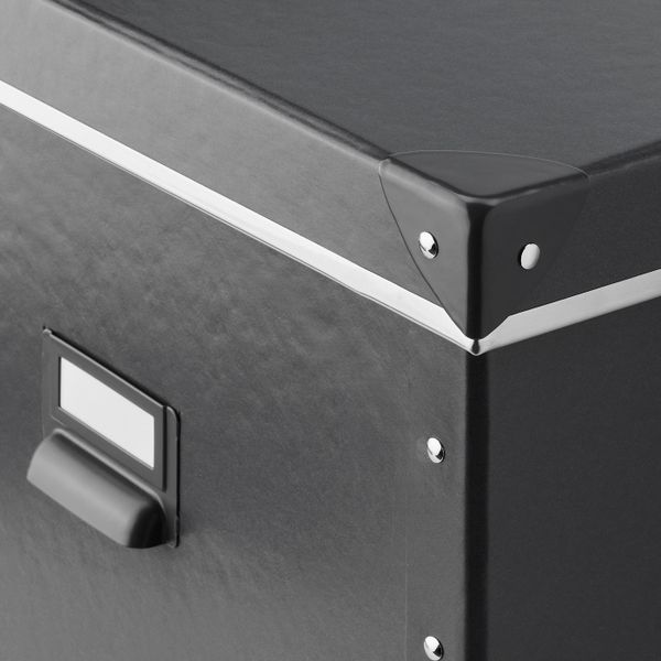 Коробка с крышкой, темно-серый 30x31x30 см IKEA ФЬЕЛЛА 004.040.20 - фото 2