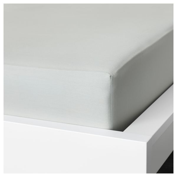 Простыня натяжная НАТТЭСМИН, светло-серый - фото 2